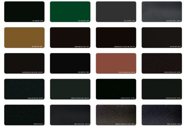 Cartella colori alluminio grigio,verde, 9005, 8001, 8017, 8019, MR882, MR990, MR880, MARAF802, MR881, MR300, 6005 VERDE, 6009, MR681,MR682,3606,MR680,1021,3003,